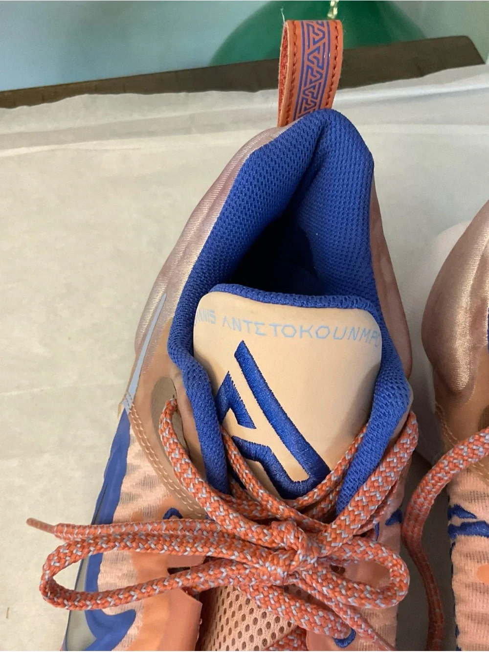 Nike Giannis Immortality Orange/Blue Basketball Shoes CZ4099-800 Mens Sz 8.5